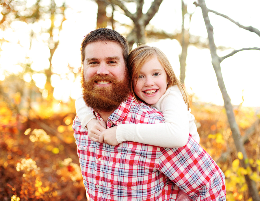 father and daughter family photo