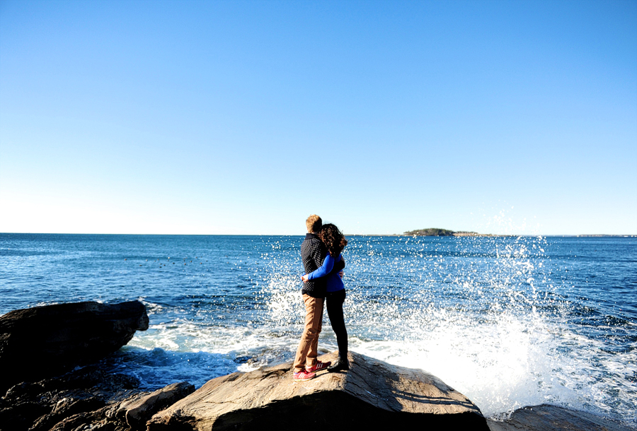 two lights state park engagement session