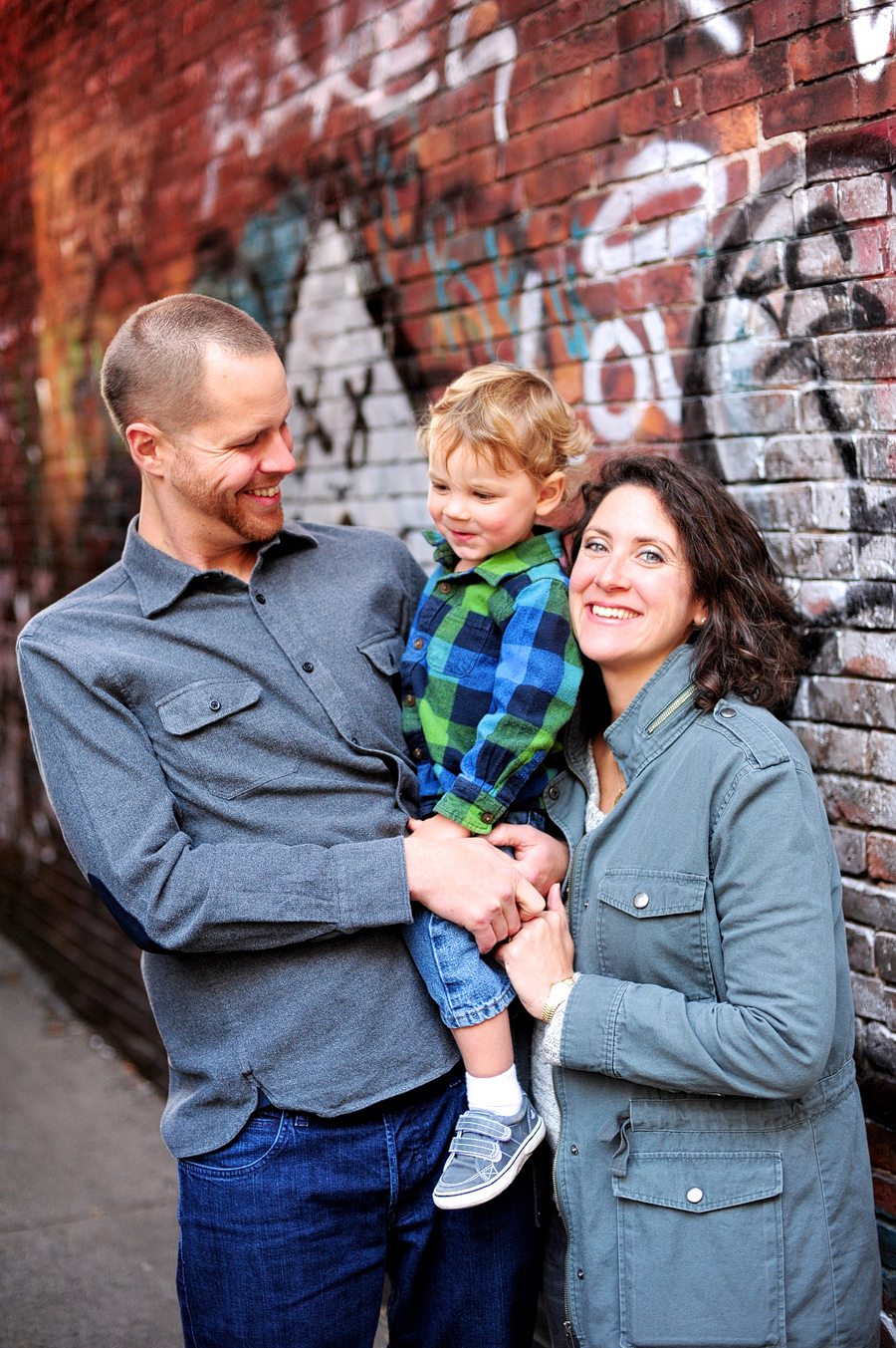 family in downtown portland, maine