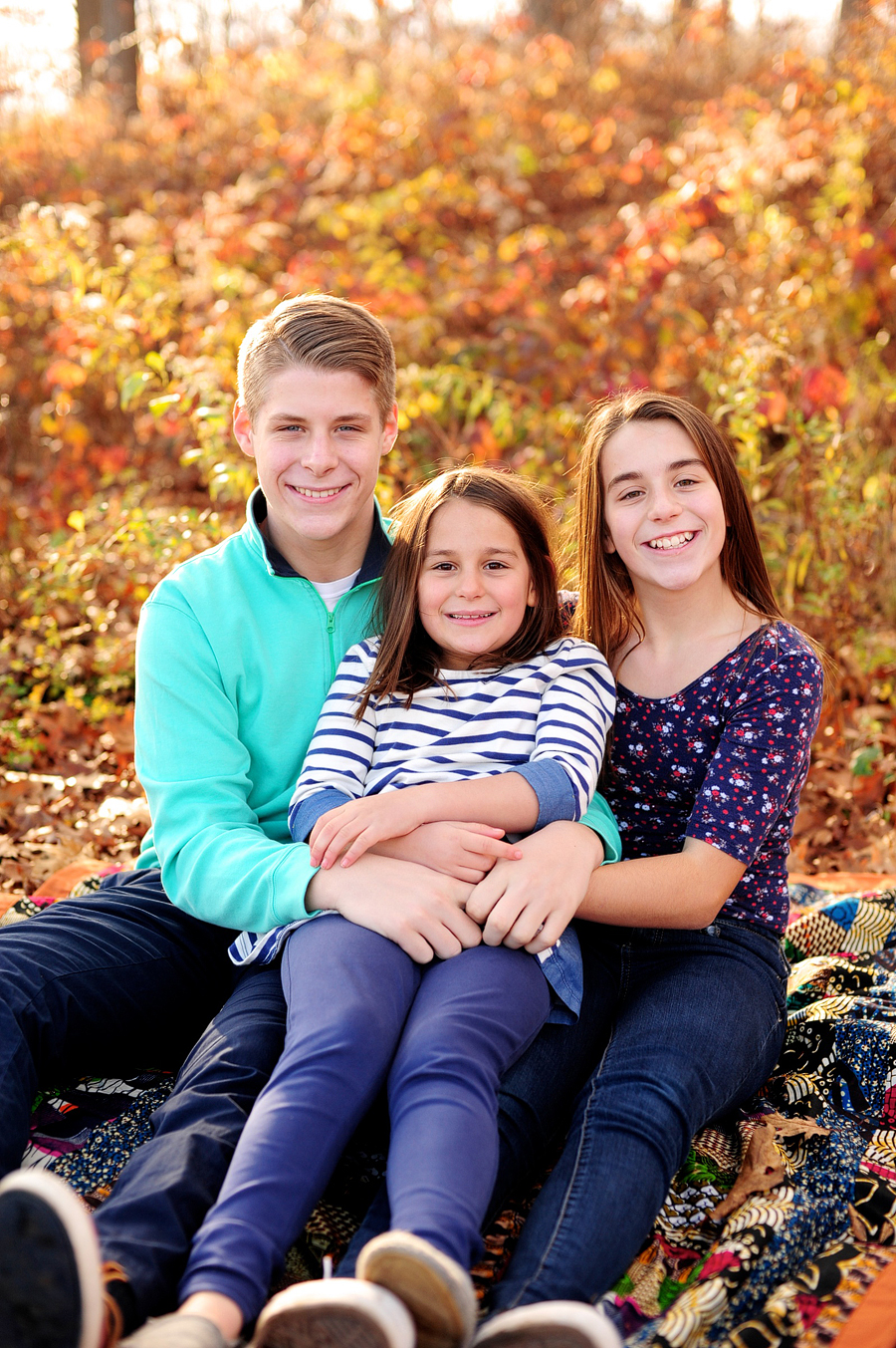 fall family session at fort williams park