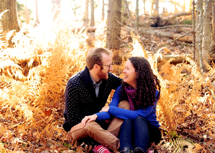 two lights engagement session