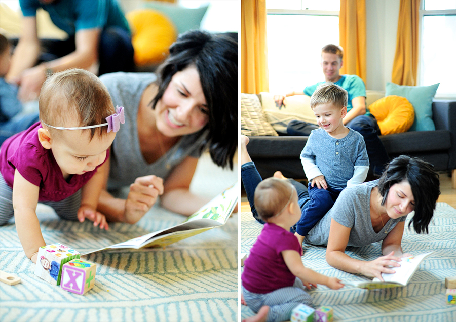 cozy boston family session