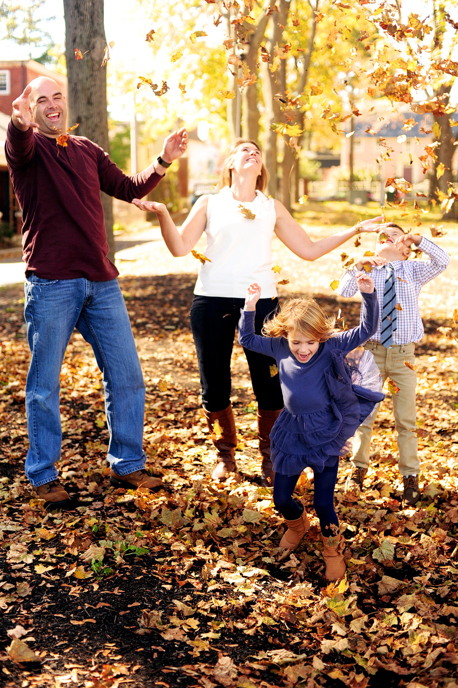 prescott park family session in autumn