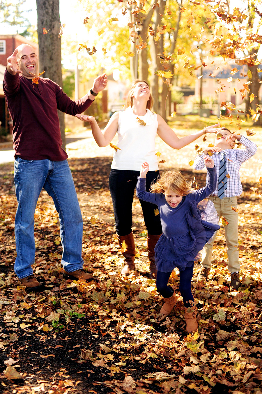 prescott park family session in autumn