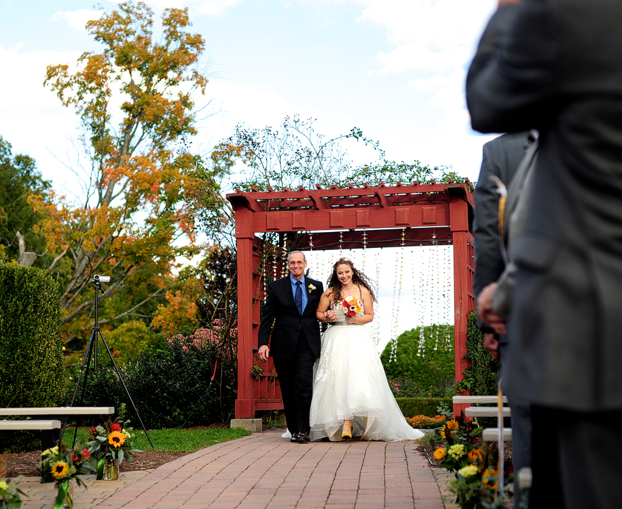 paper crane wedding arbor