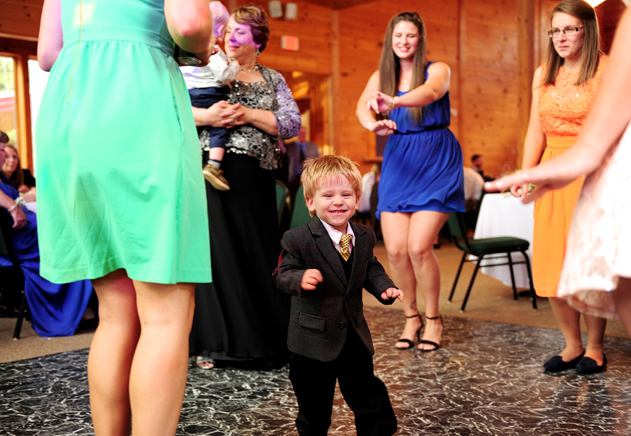 candid dancing photo at a wedding