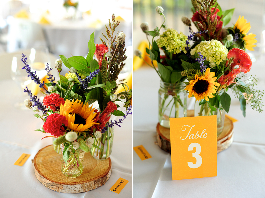 rustic floral centerpieces