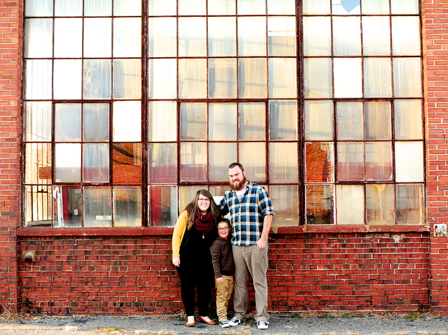 family session at the portland company complex