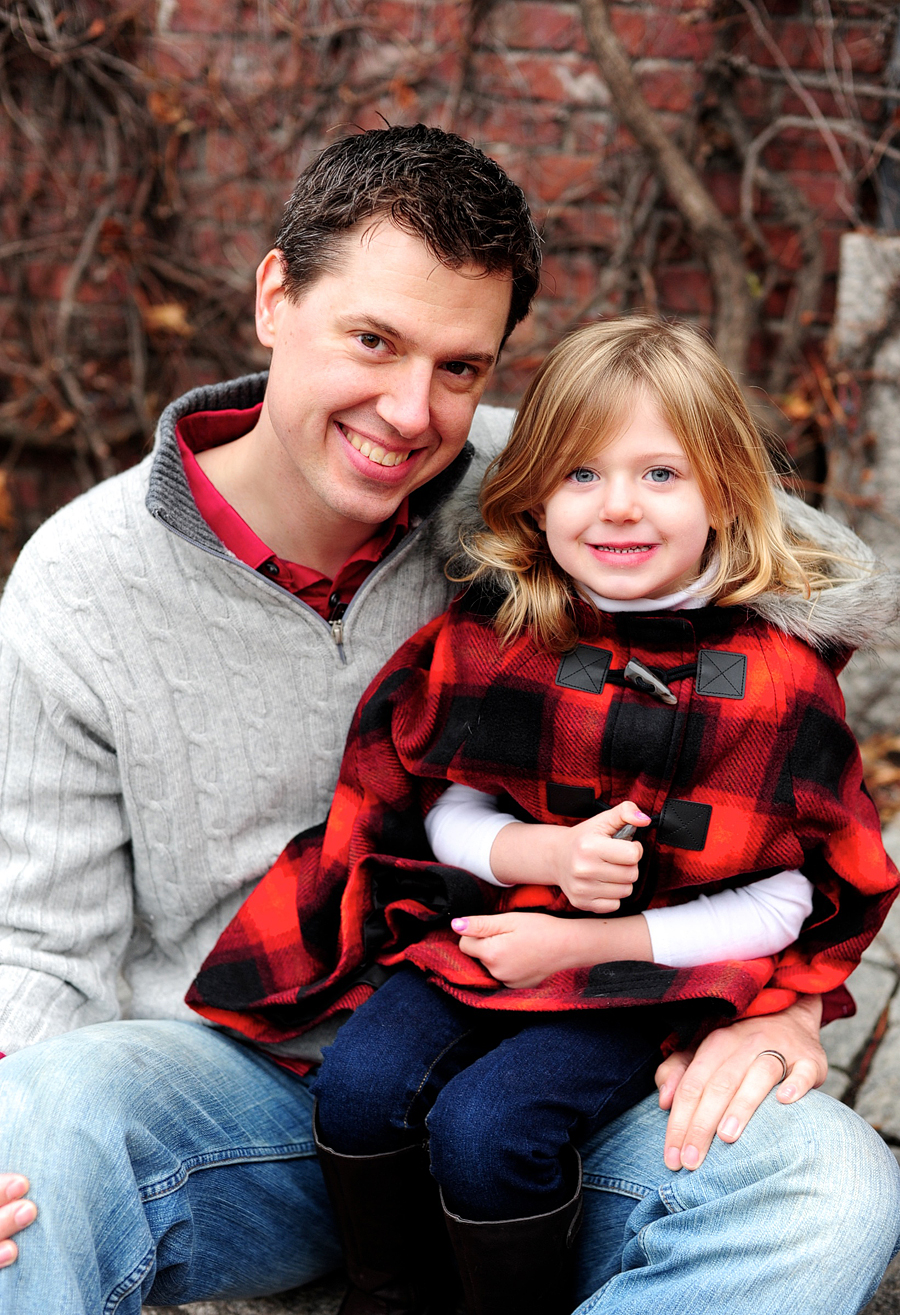 winter family photos in portland, maine