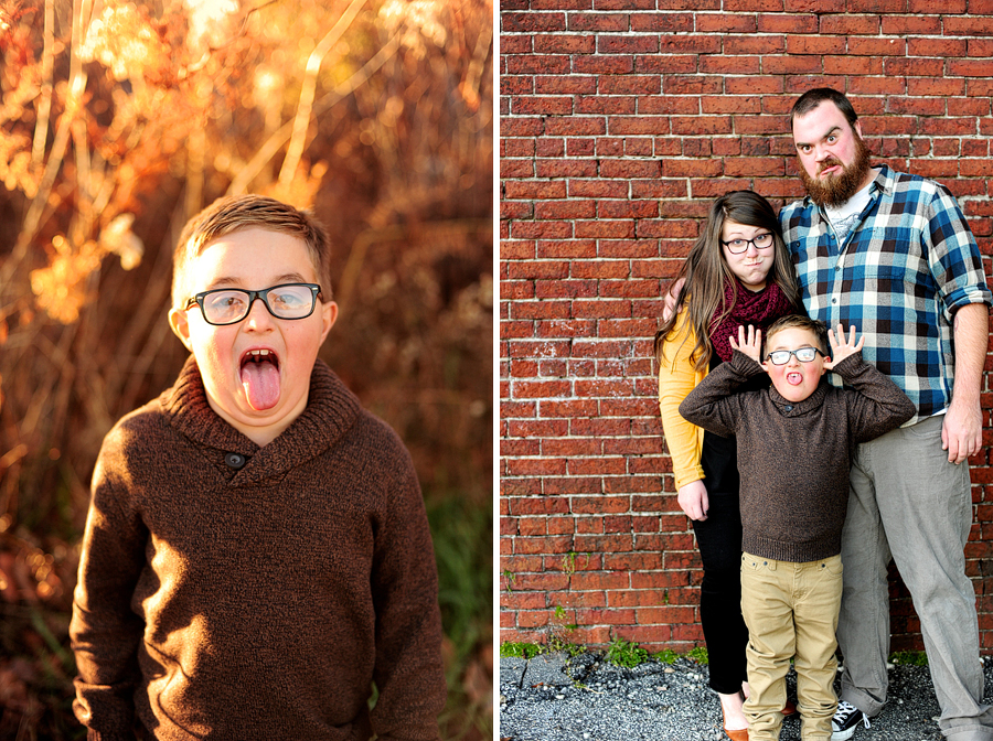 goofy, fun family photos