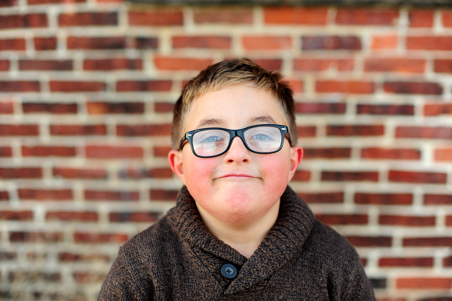 kid in glasses