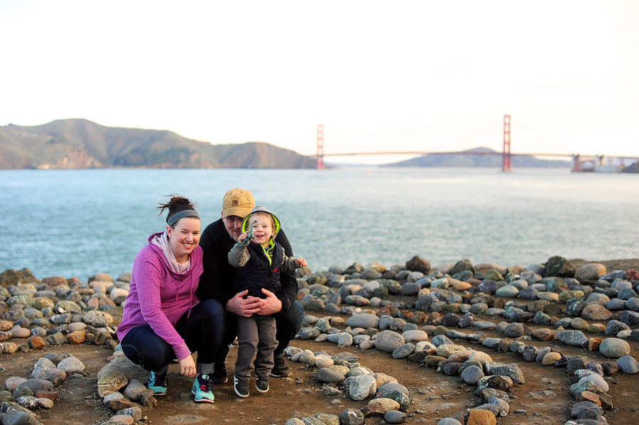 family session at mile rock beach in san francisco