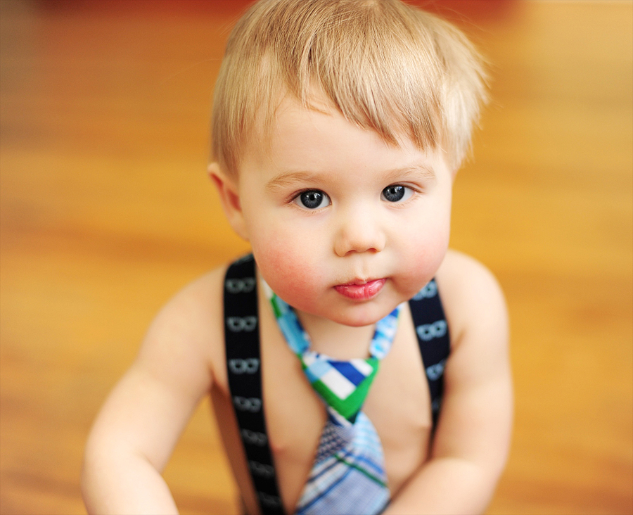 baby in tie