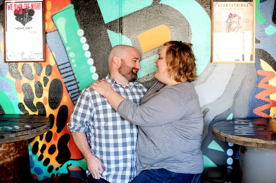 couple at brewery