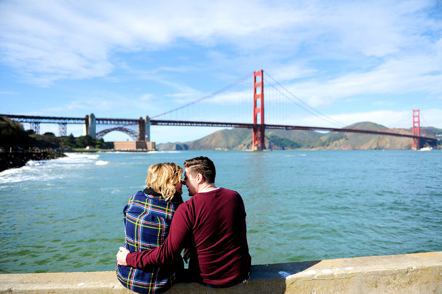 golden gate bridge engagement session