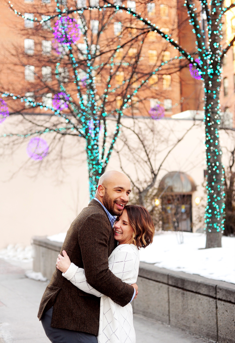 downtown portland maine engagement session