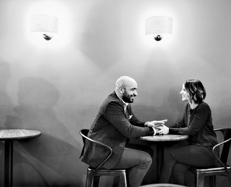 couple in coffee shop