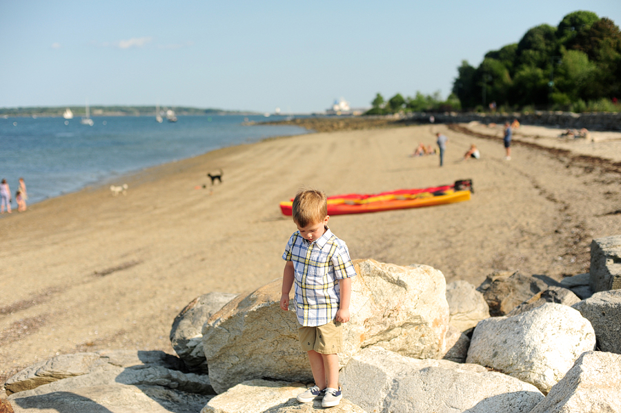 child at the beach