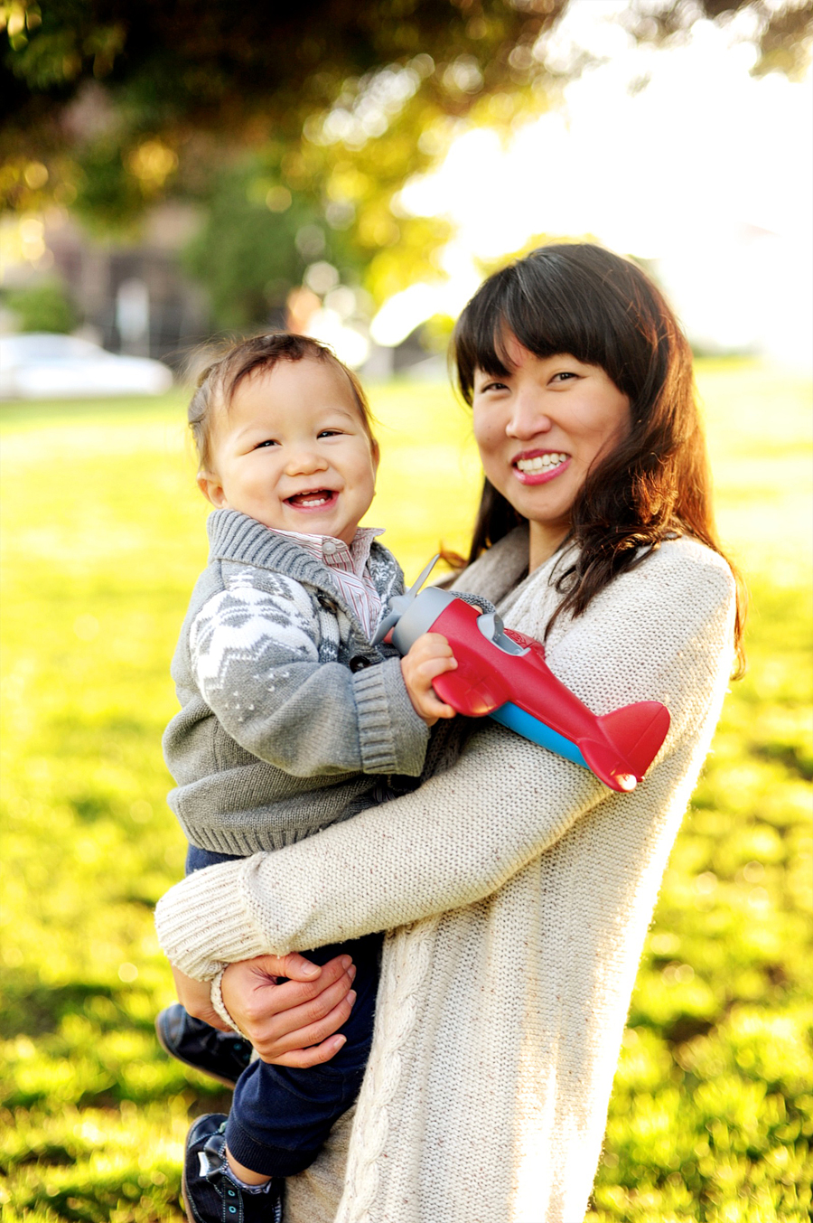 alamo square park family session