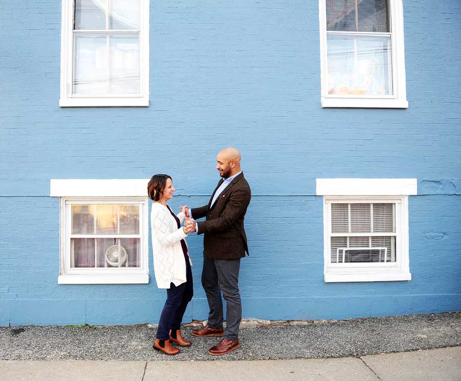 downtown portland engagement session