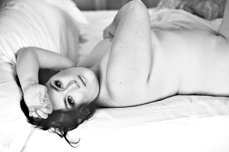 implied boudoir photo