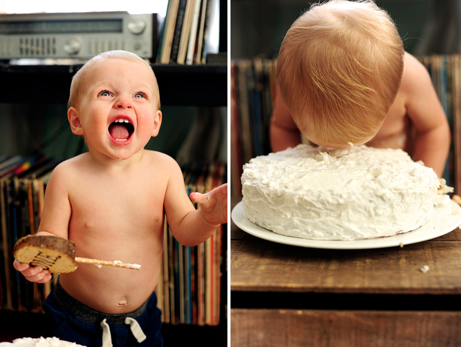 face planting in cake