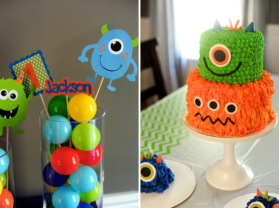 monster themed cake