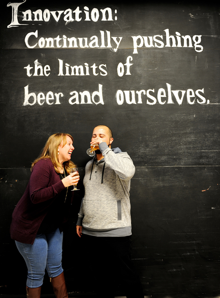 allagash brewing company engagement session