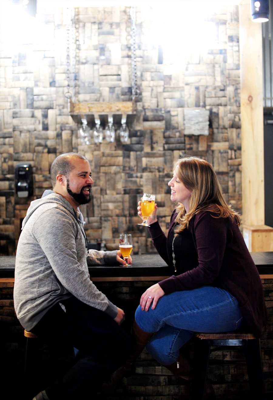 allagash brewing company engagement session