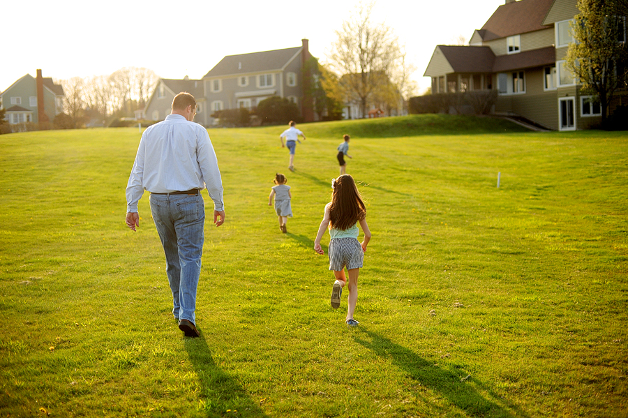 sunset family session