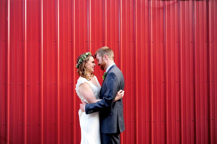 industrial wedding photo
