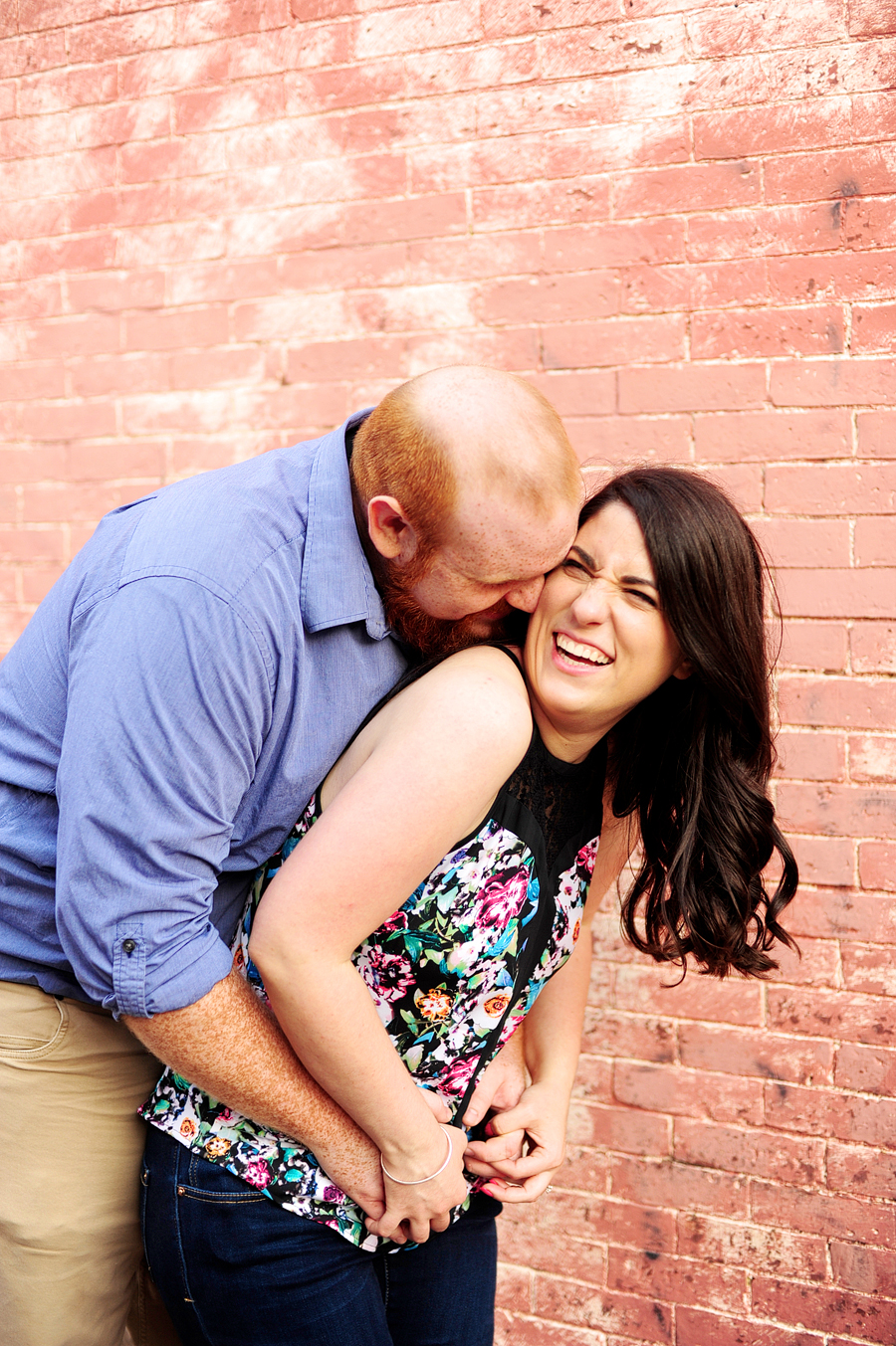 fun portland, maine engagement session