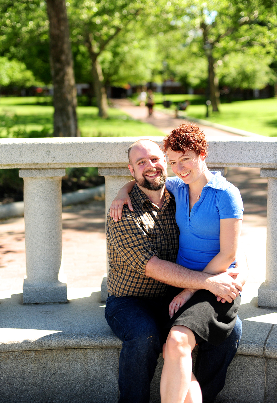 couple photos in waterfront park