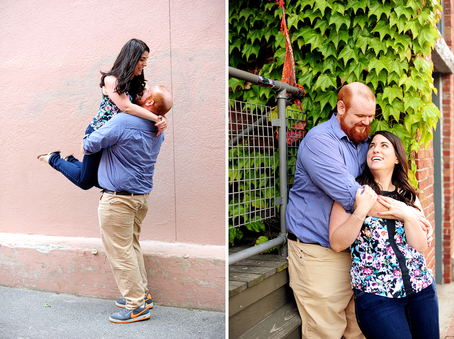 cute engagement photos in maine