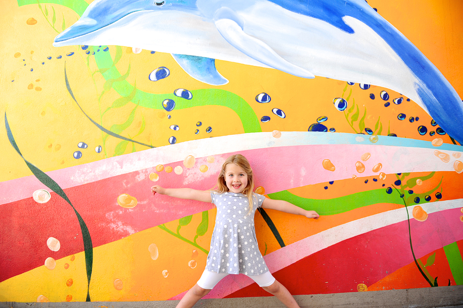 santa cruz beach boardwalk mural