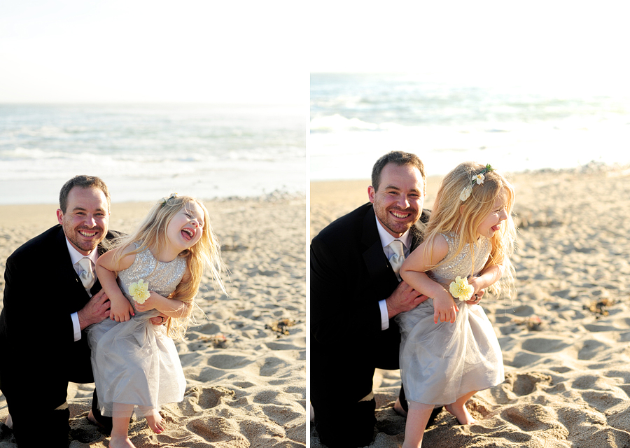 fun groom photos on davenport landing beach