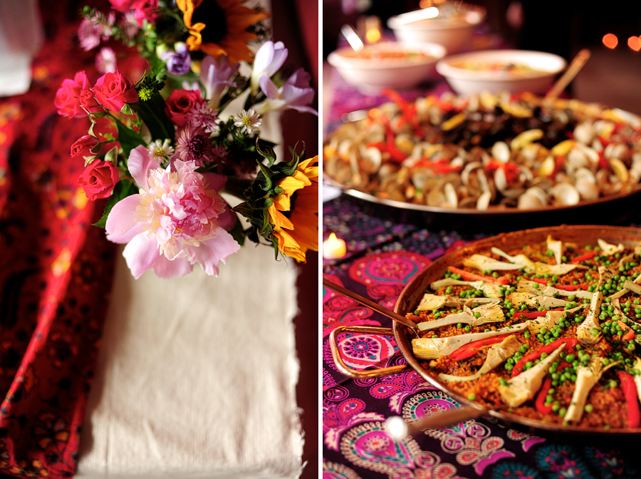 wedding food spread