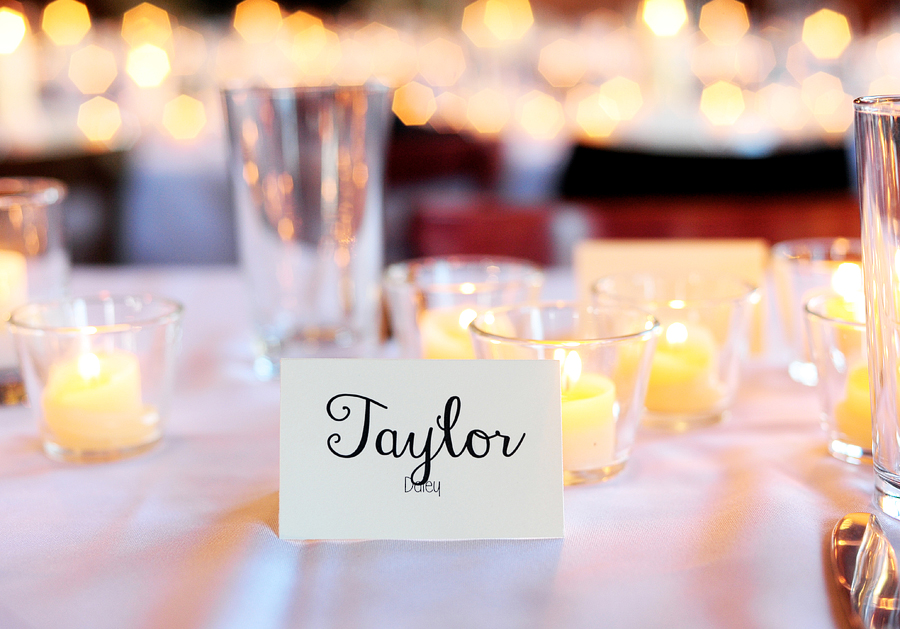 calligraphy place cards