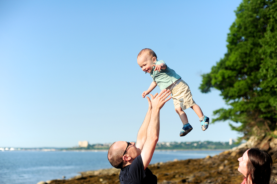 fun family photos in maine