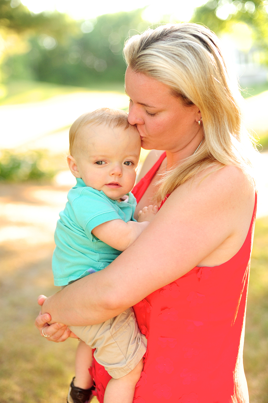 sunset family photos in southern maine