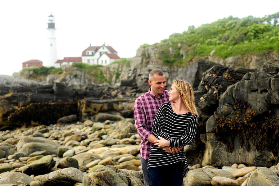 portland head light engagement session