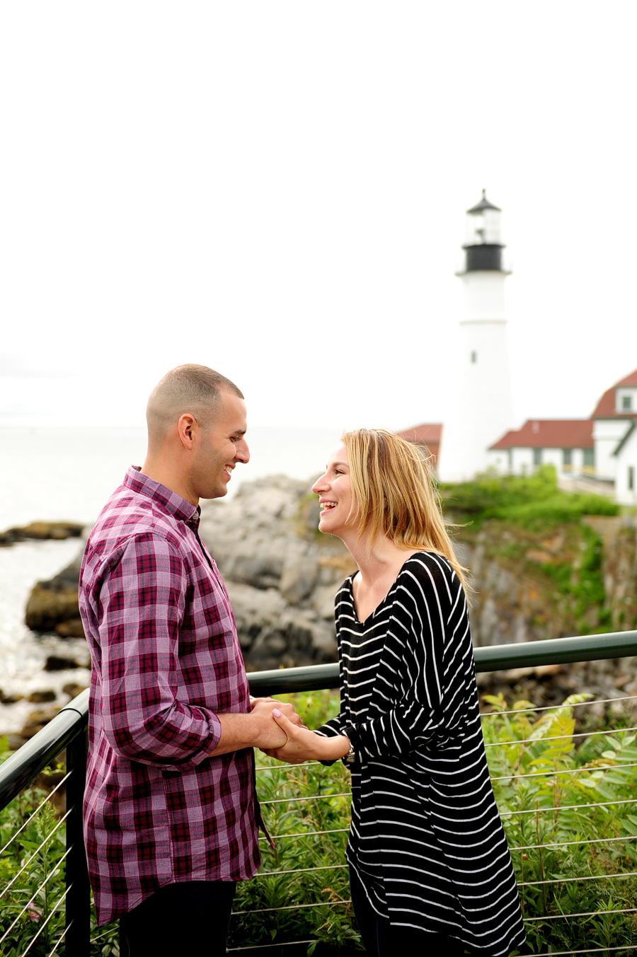 couple photos at portland head light