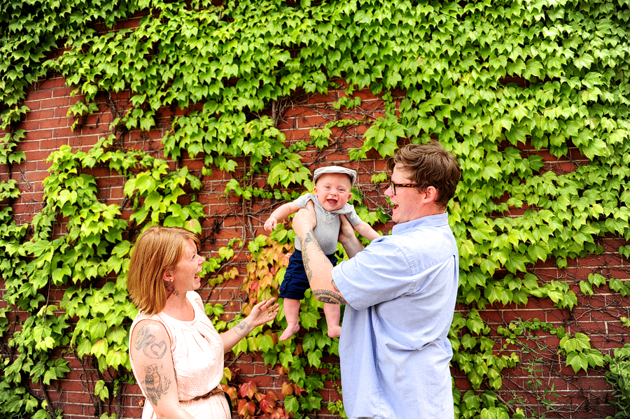 family photos in downtown portland, maine