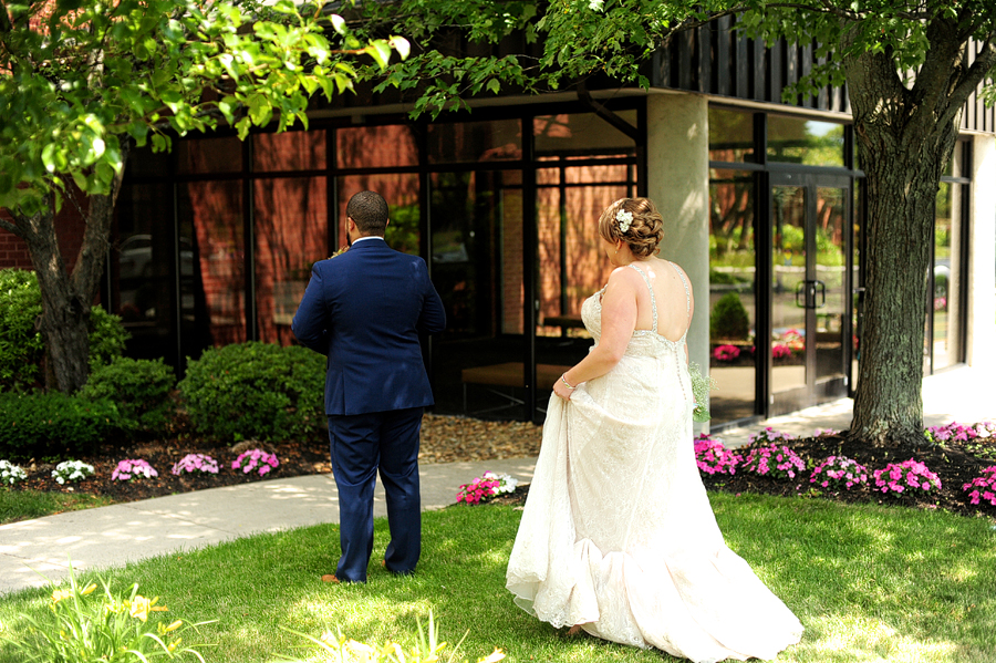 wedding first look