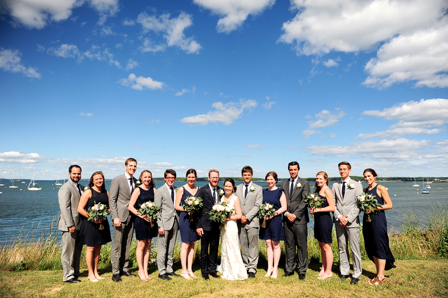 portland, maine wedding at east end beach