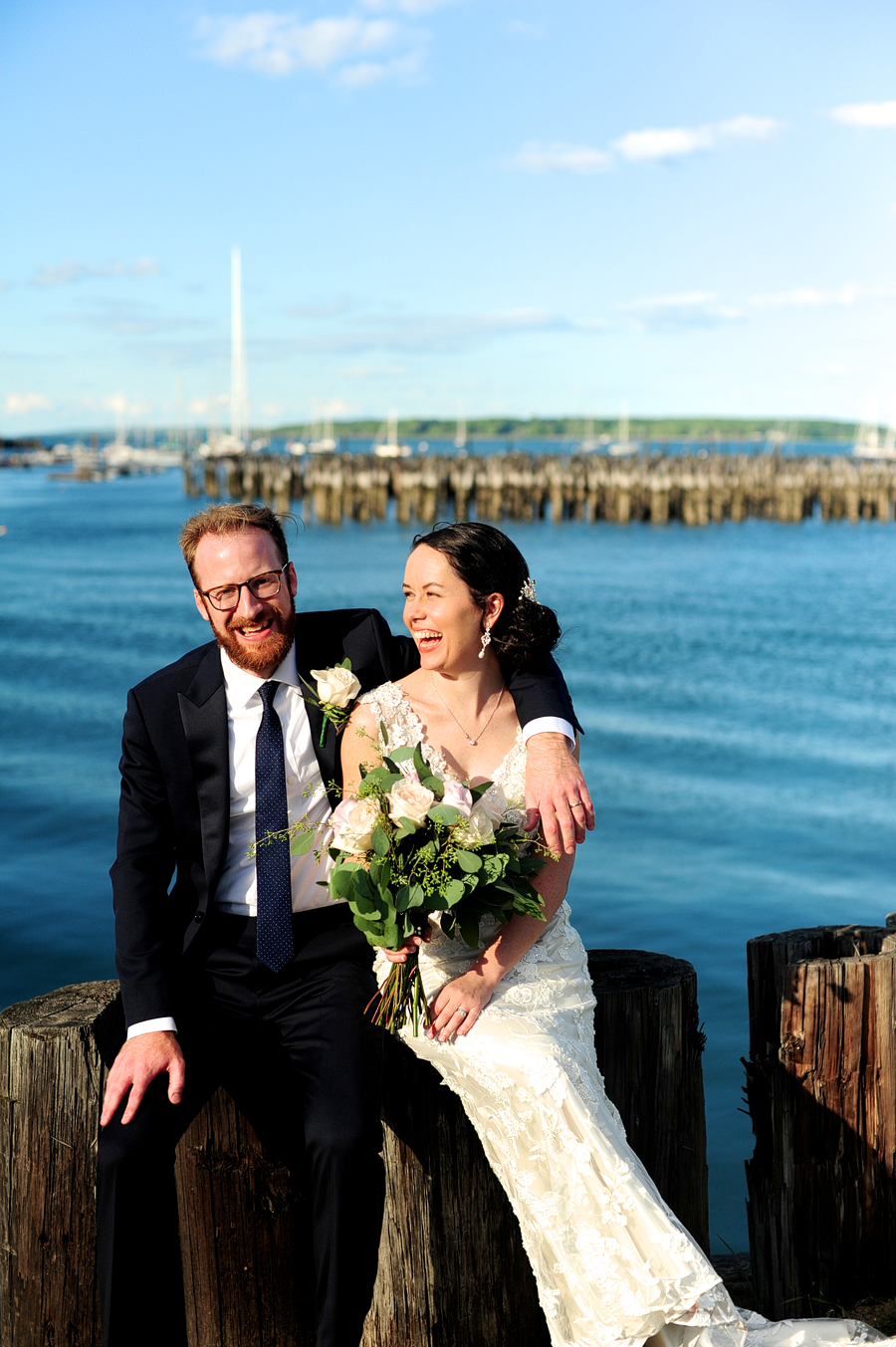 wedding by the ocean in portland, maine