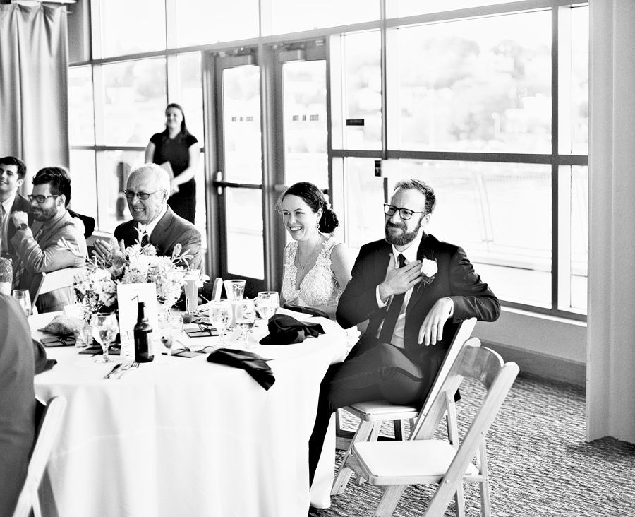 wedding toast at ocean gateway