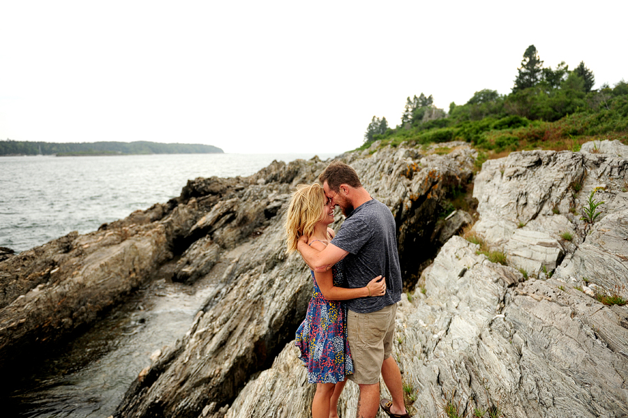 cliff island engagement session