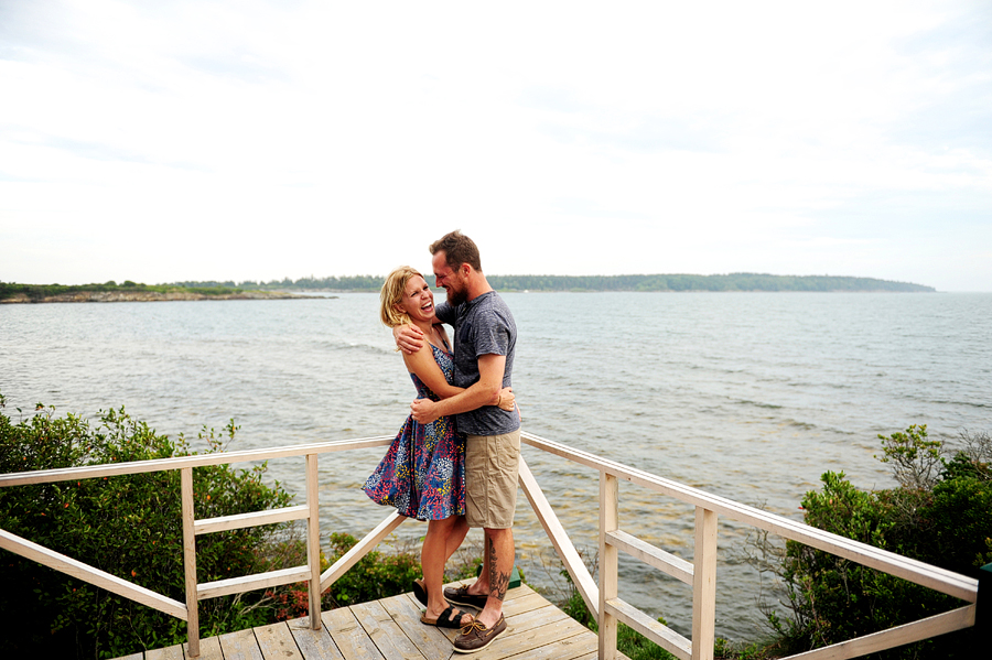 cliff island engagement session