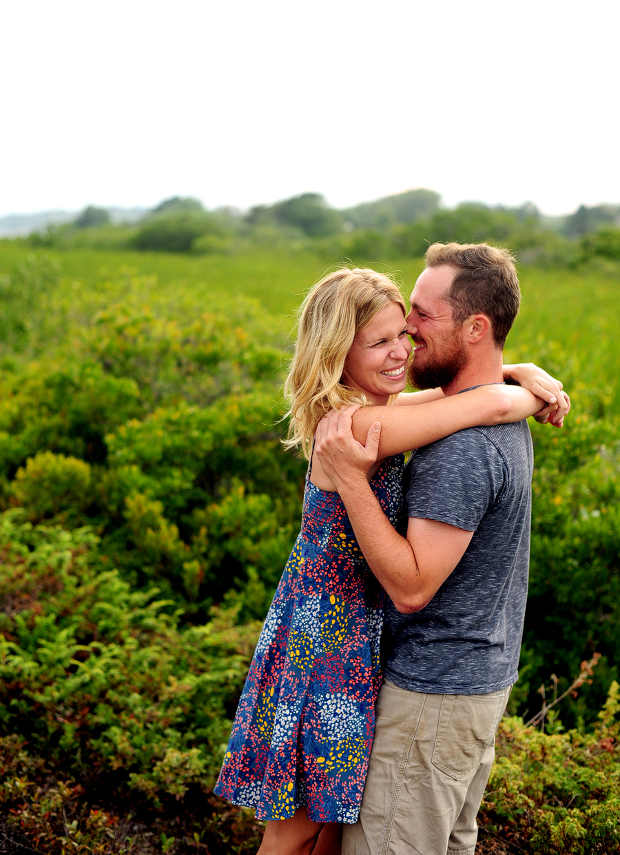 cliff island maine engagement photos